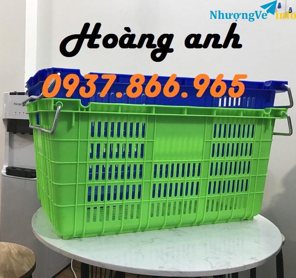Ảnh Bán buôn sọt có quai, sọt giá rẻ tại hà nội, sóng nhựa hở Hs011
