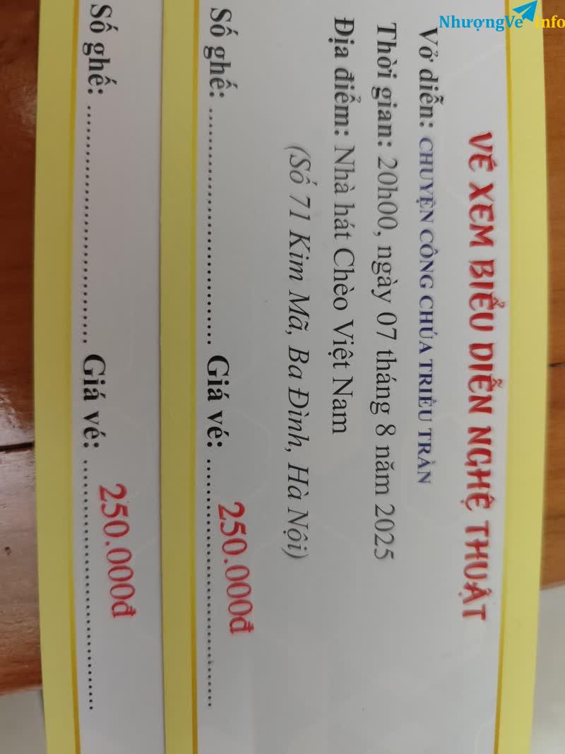 Ảnh Vở diễn kịch chuyện công chúa triều trần