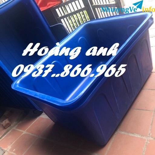 Ảnh Bồn nhựa dung tích lớn hình tròn và hình chữ nhật, bồn nhựa hình chữ nhật