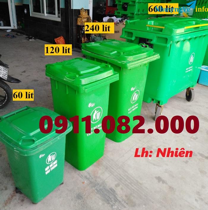 Ảnh Mô hình thu gom rác năm 2025- thùng rác 120 lít 240l lít 660 lít giá rẻ- lh 0911.082.000