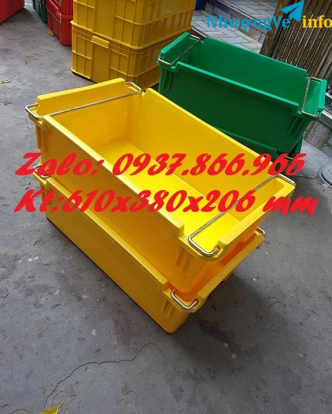 Ảnh Khay nhưÌ£a HPDE bêÌn đeÌ£p, khay coÌ quai giaÌ reÌ, khay nhưÌ£a coÌ quai săÌt 2 đâÌu