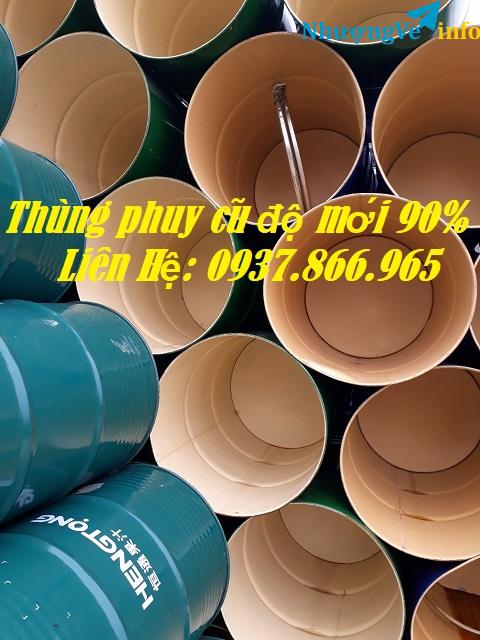 Ảnh baÌn phuy săÌt đôÌ£ mơÌi 80% trơÌ lên, thuÌng phuy cuÌ năÌp kiÌn, phi cuÌ naÌp mơÌ, phuy