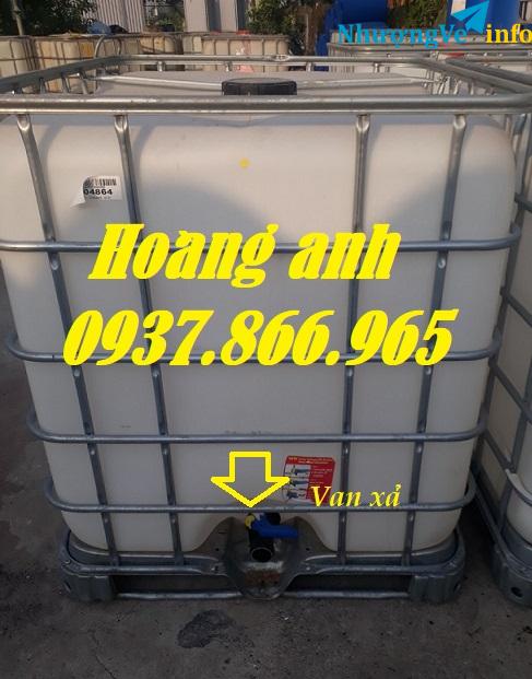 Ảnh BôÌn nhưÌ£a, bôÌn nhưÌ£a cuÌ 1000l đôÌ£ mơÌi cao, bôÌn 1000l coÌ khung theÌp bao quanh