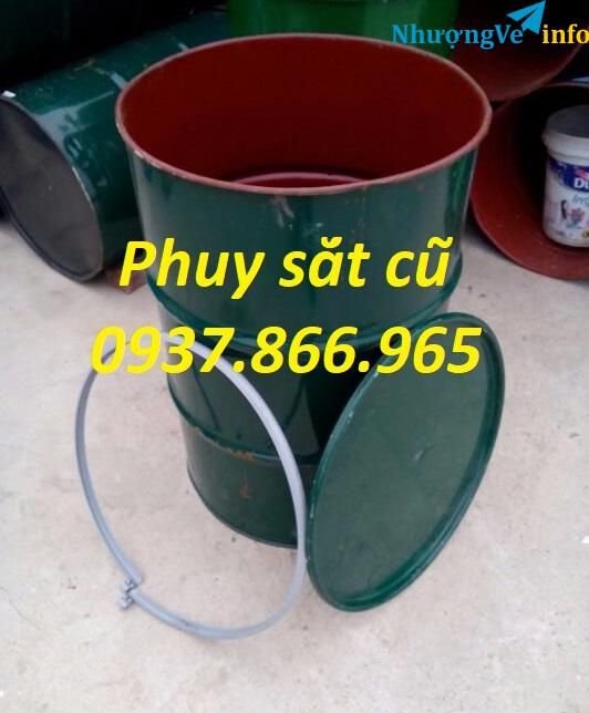 Ảnh BaÌn thuÌng phuy săÌt cuÌ, phuy săÌt duÌng 1 lâÌn, phuy cuÌ đôÌ£ mơÌi cao