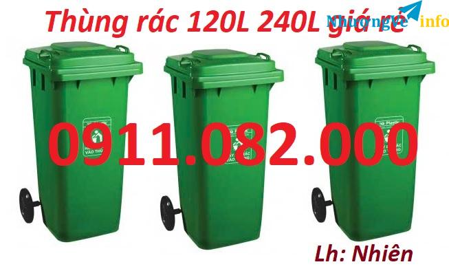 Ảnh Khai xuân đầu năm cung cấp thùng rác giá rẻ- thùng rác 120l, 240l 660l giá rẻ- lh 0911082000