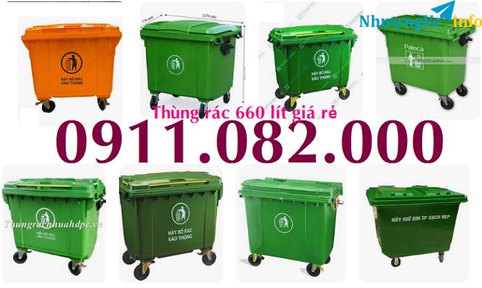 Ảnh Thùng rác sỉ lẻ giá tốt hàng chất lượng- thùng rác 120l 240l màu sắc đa dạng- lh 0911082000