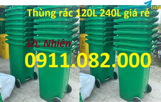 Ảnh Thùng rác chất lượng giá rẻ cạnh tranh- thùng thu gom rác, thùng rác 120L 240L 660L- lh 0911.082.000