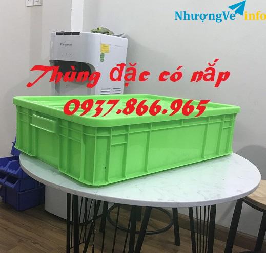 Ảnh ThuÌng nhưÌ£a coÌ năÌp đâÌ£y, thuÌng HPDE nguyên sinh, khay nhưÌ£a, thuÌng nhưÌ£a biÌt