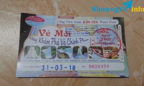 Ảnh Mình muốn bán vé của Đầm Sen nước ạ