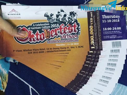 Ảnh Vé lễ hội bia đức Oktoberfest 2018